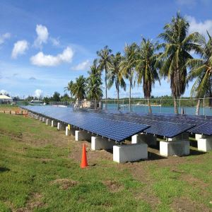 Formigó d'alumini mòlt muntat per energia solar