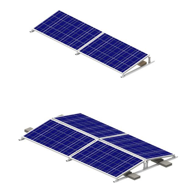 Flat Pv Roof Ballasted Mounting Brackets Detail Show