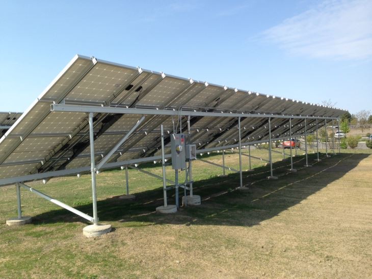 Muntatge del panell solar solar Instal·lació del tub rodó Q235