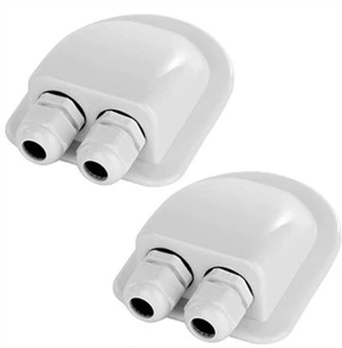 Entrada doble cable solar ABS impermeable